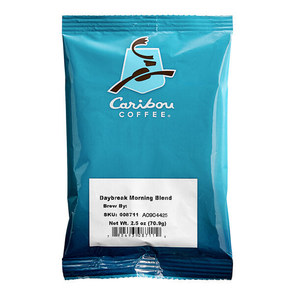Caribou Coffee 2.5 oz. Daybreak Morning Blend Coffee Packet - 18/Case