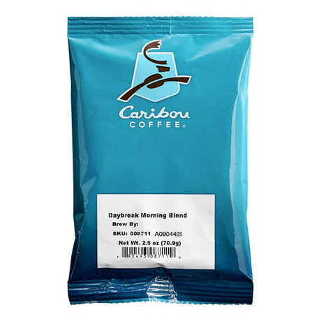 Caribou Coffee 2.5 oz. Daybreak Morning Blend Coffee Packet - 18/Case