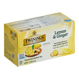 Twinings Lemon & Ginger Herbal Tea Bags - 150/Case