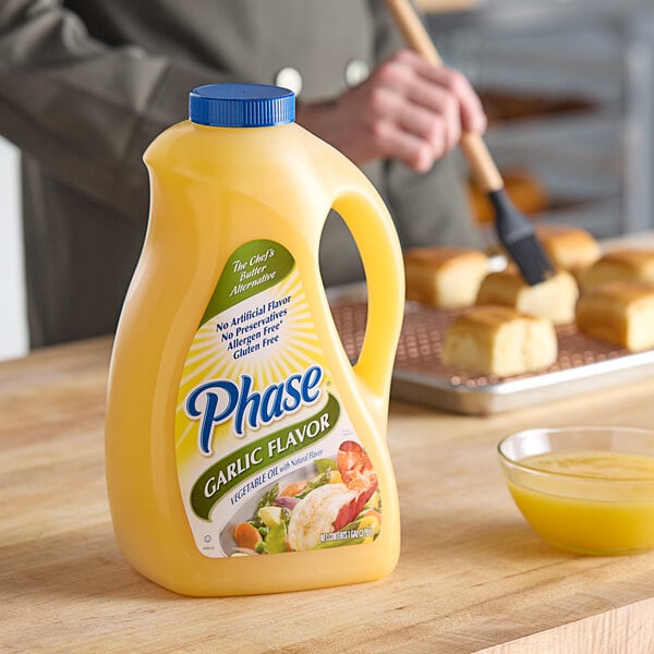 Phase Garlic Butter-Flavored Vegetable Oil 1 Gallon - 3/Case