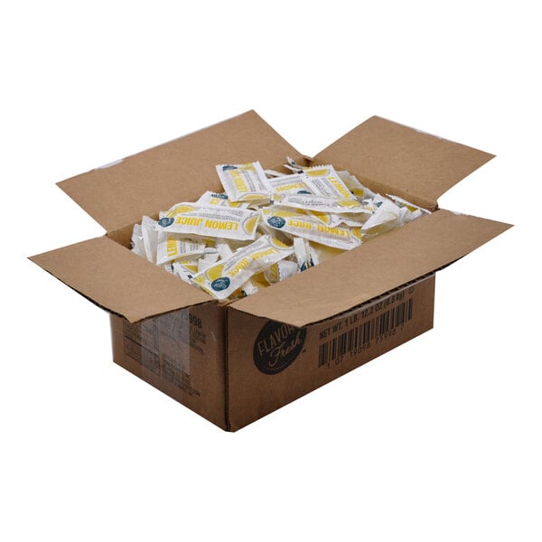 4 Gram Lemon Juice Portion Packets - 200/Case
