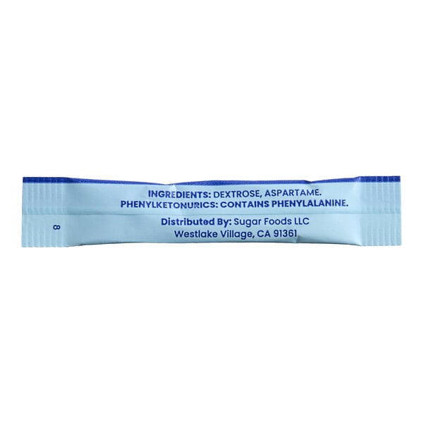 ecoStick Blue Aspartame Sugar Substitute Packet 0.5 Gram - 2,000/Case