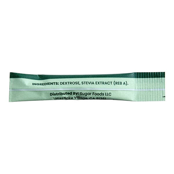 ecoStick Green Stevia Sugar Substitute Packet 0.5 Gram - 2,000/Case