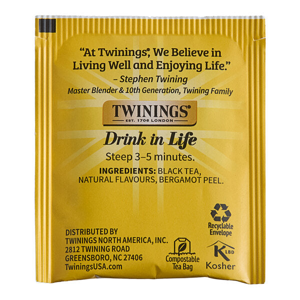 Twinings Earl Grey Tea Bags - 25/Box