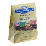 Ghirardelli Individually Wrapped Premium Chocolate Square Assortment 15.77 oz. Bag - 6/Case