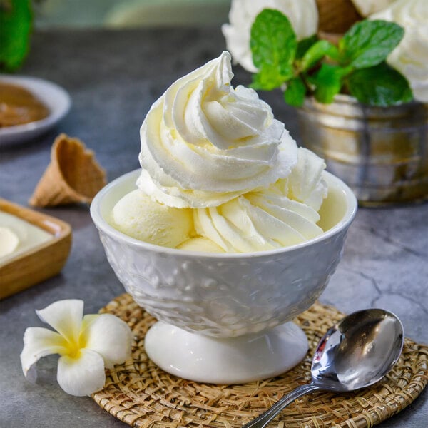 Chef's Companion 6 lb. Vanilla Soft Serve Ice Cream Mix - 6/Case