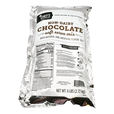 Chef's Companion 6 lb. Chocolate Soft Serve Ice Cream Mix - 6/Case