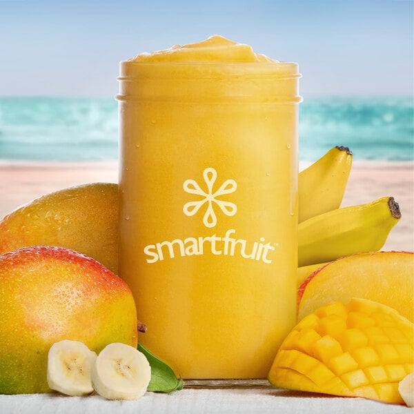 Smartfruit Mellow Mango 100% Fruit Puree Beverage Mix 48 fl. oz. - 6/Case