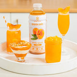 Smartfruit Perfect Peach 100% Fruit Puree Beverage Mix 48 fl. oz. - 6/Case