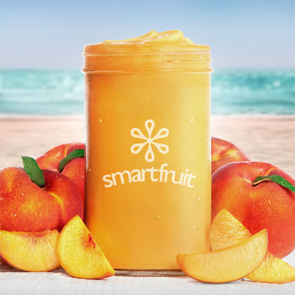 Smartfruit Perfect Peach 100% Fruit Puree Beverage Mix 48 fl. oz. - 6/Case