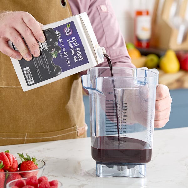Especial Fruits Acai Puree Smoothie Mix 46 fl. oz. - 6/Case