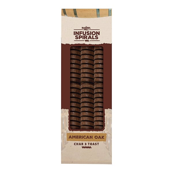 The Barrel Mill 9" American Oak Char 3 Toast Infusion Spiral - 6/Pack