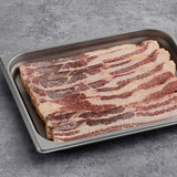 Tender Belly 6-8 Count Steak Cut Applewood Double Smoked Sliced Bacon 25 lb.