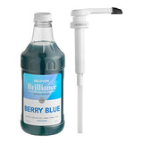 Monin Brilliance Berry Blue Natural 5:1 Energy Concentrate 64 fl. oz. - 4/Case