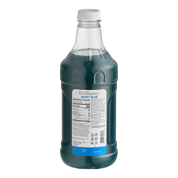 Monin Brilliance Berry Blue Natural 5:1 Energy Concentrate 64 fl. oz. - 4/Case