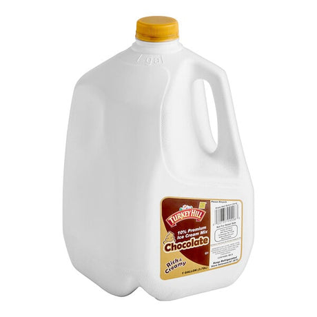 Turkey Hill Frozen 10% Premium Chocolate Soft Serve Ice Cream Mix 1 Gallon - 4/Case
