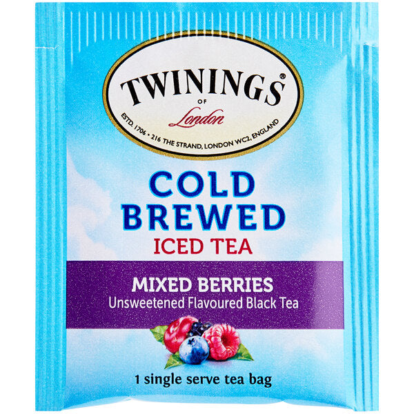 Twinings Mixed Berries Cold Brewed Iced Tea Bags - 120/Case