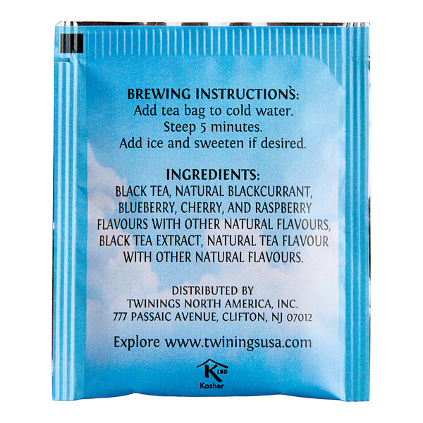 Twinings Mixed Berries Cold Brewed Iced Tea Bags - 120/Case