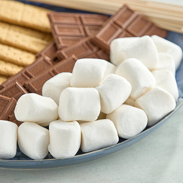 Clown 1 lb. Bag of Large White Marshmallows - 12/Case