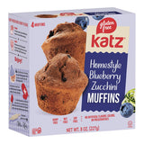Katz Gluten-Free Zucchini Blueberry Muffin 8 oz. - 24/Case