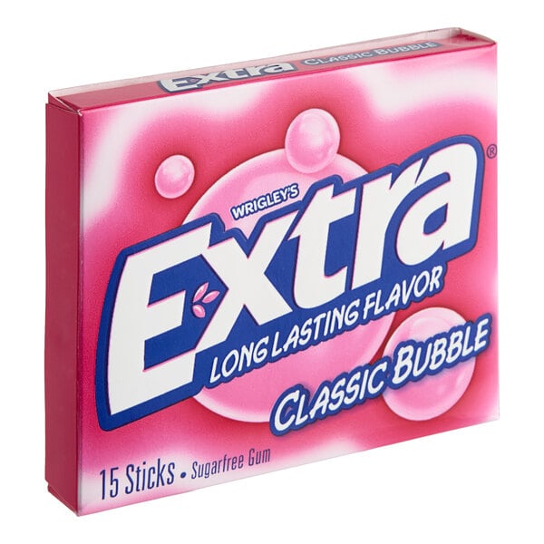 EXTRA® 15-Stick Classic Bubble Gum - 120/Case