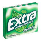 EXTRA® 15-Stick Spearmint Gum - 10/Pack