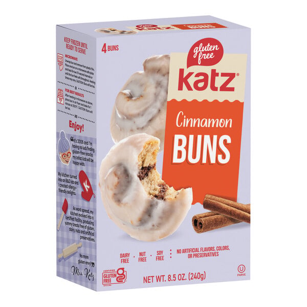 Katz Gluten-Free Cinnamon Roll 2.1 oz. - 24/Case