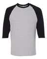 Gildan® Heavy Cotton Raglan Crewneck Three Quarter Sleeve T-Shirt