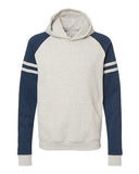 JERZEES® Unisex Nublend Varsity Color blocked Raglan Hooded Sweatshirt