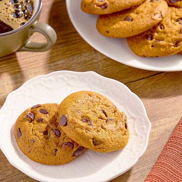 Otis Spunkmeyer Sweet Discovery Pumpkin Spice Chocolate Chip Cookie Dough 1.33 oz. - 240/Case