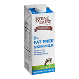 Byrne 0% Fat-Free Aseptic Milk 32 fl. oz. - 12/Case