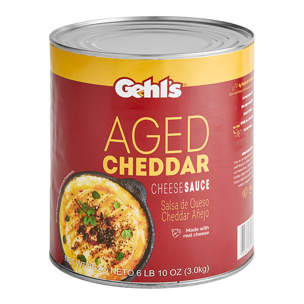 Gehl's Aged Cheddar Cheese Sauce #10 Can - 6/Case
