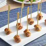 Cuisine Innovations Bacon Wrapped Wagyu and Gorgonzola Skewer 0.88 oz. - 100/Case