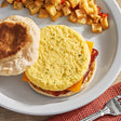 Papetti's 3 1/2" Round Fully Cooked Scrambled Egg Patty 1.5 oz. - 160/Case