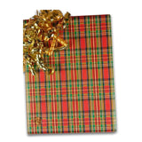 Plaid Christmas Wrapping Paper Embossed Plaid 24 ''x417 '