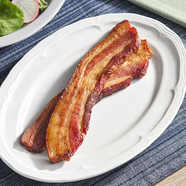 Tender Belly 6-8 Count Steak Cut Applewood Double Smoked Sliced Bacon 25 lb.