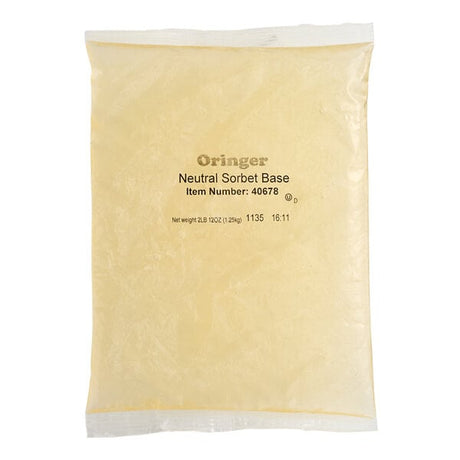 Oringer Neutral Sorbet Base 2.75 lb. Pouch - 12/Case