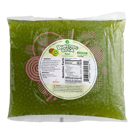 Bossen Pure25 Kiwi Bursting Boba Bag 6.6 lb. - 5/Case