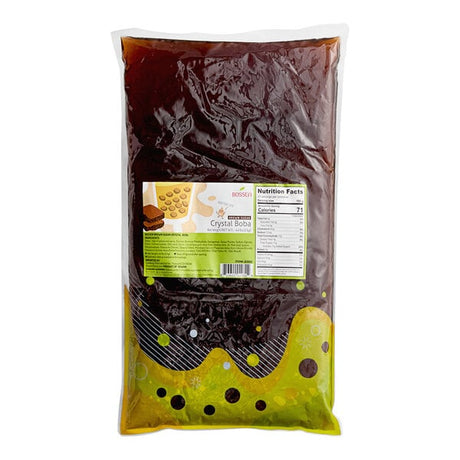 Bossen Brown / Black Sugar Crystal Boba in Syrup 4.4 lb. - 6/Case