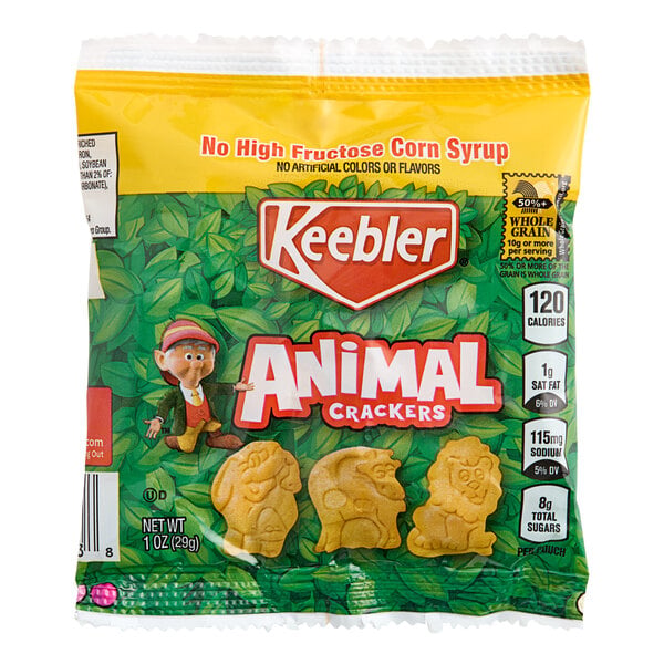 Keebler 1 oz. Animal Crackers Treat Pack - 150/Case