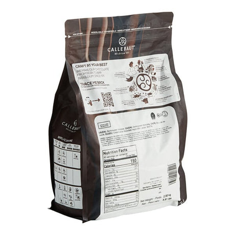 Callebaut Recipe 811 Dark Chocolate Callets™ 5.5 lb. - 8/Case