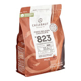 Callebaut Recipe 823 Milk Chocolate Callets™ 5.5 lb. - 8/Case