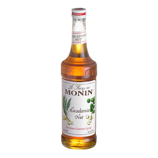 Monin Premium Macadamia Nut Flavoring Syrup 750 mL