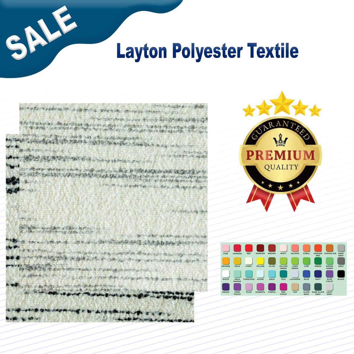 1 Yard Layton Polyester Textile