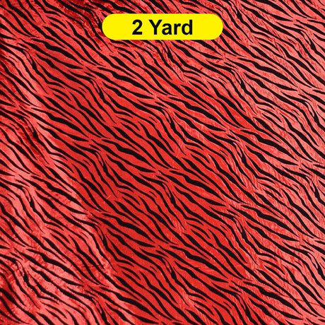 Zebra Flocking Taffeta Flocking Velvet Zebra Fabric 60" Wide