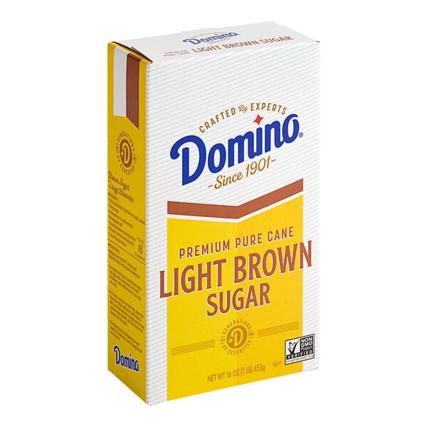 Domino Light Brown Sugar 1 lb. Box - 24/Case