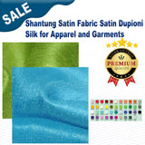 Shantung Satin Fabric Satin Dupioni Silk for Apparel and Garments