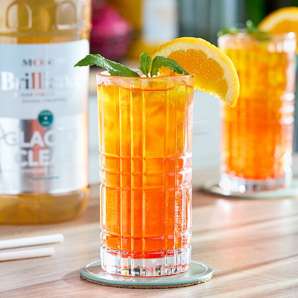 Monin Brilliance Sugar-Free Glacier Clear Natural 5:1 Energy Concentrate 64 fl. oz. - 4/Case