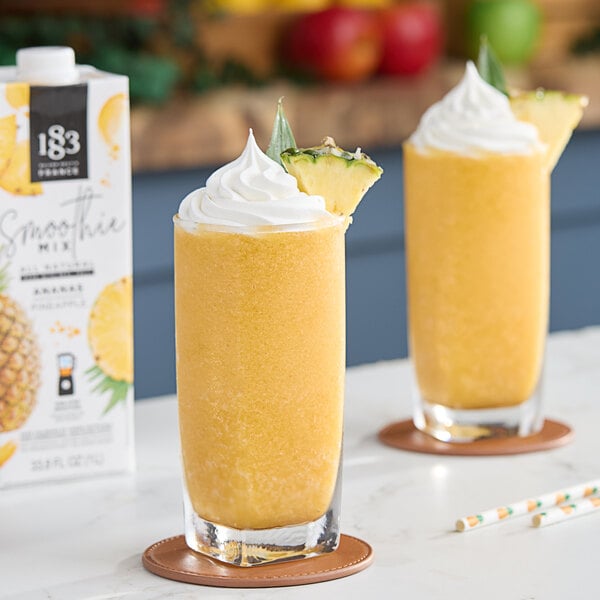 1883 Maison Routin Pineapple Smoothie Mix 1 Liter - 8/Case