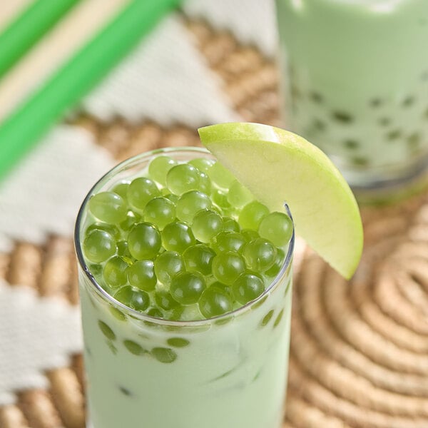 Bossen Pure25 Green Apple Bursting Boba Bag 6.6 lb. - 5/Case
